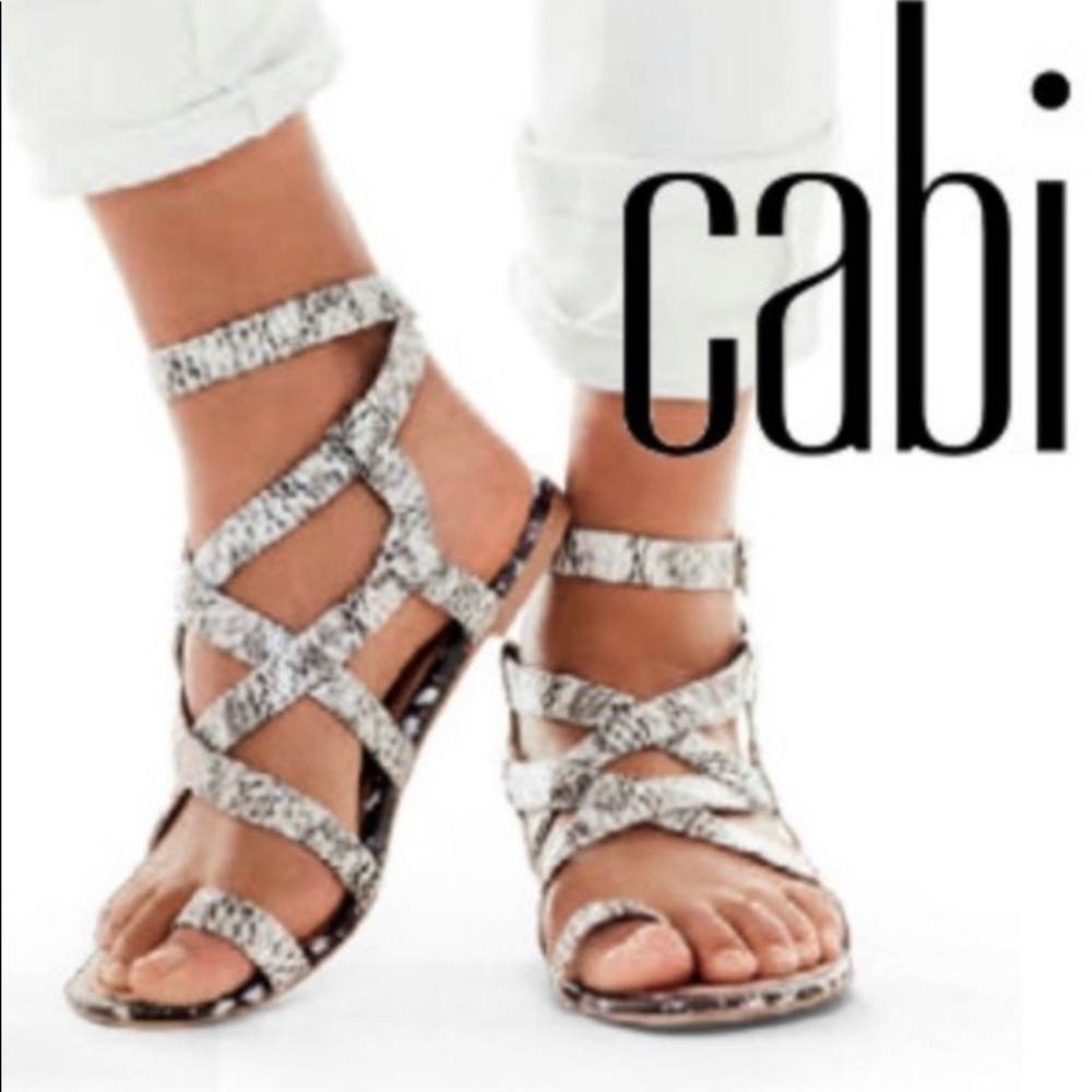 Cabi snake print sandals